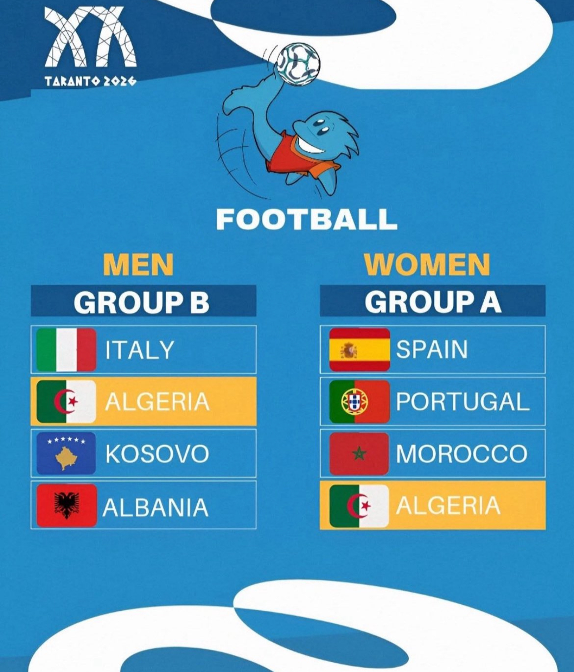 Jeux méditerranéens 2026 : une décision importante pour la sélection algérienne